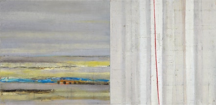 Rapsfeld Birkenwald 120 x 250 cm