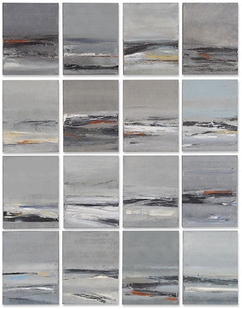 Zyklus Nebelleben jeweils 45 x 35 cm