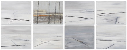 Zyklus Spurensuche jeweils 35 x 45 cm